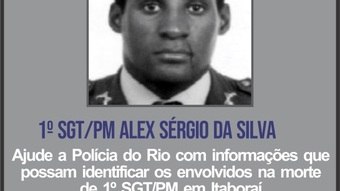 Cartaz pede informações sobre assassinos de PM no RJ - Notícias