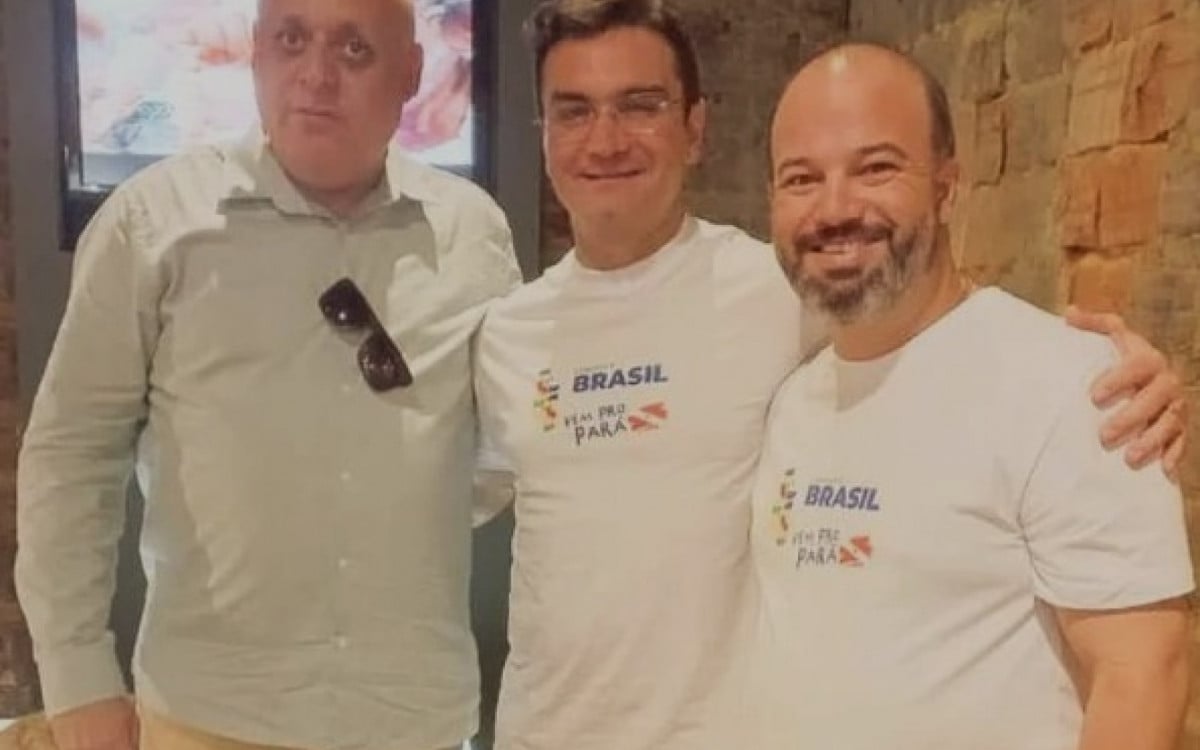 Da esq. p/dir. Luiz Romano, Celso Sabino e Murillo Gouvea