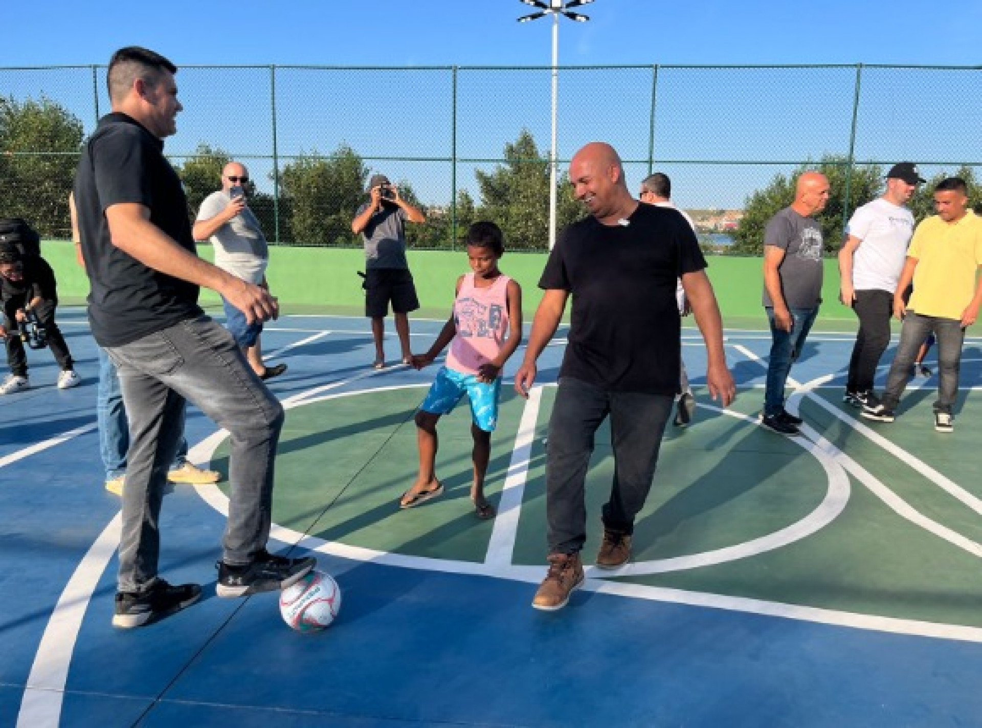 Prefeito Fábio do Pastel e o secretário de Esportes e Lazer, Ricardo Ramos