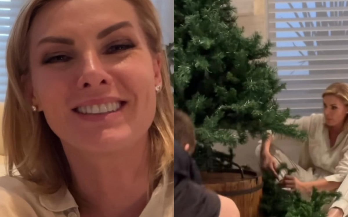Ana Hickmann monta árvore de Natal ao lado do filho: 'Companheiro mais especial' | Celebridades