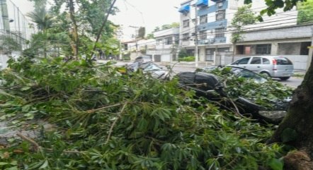 Chuva provocou estragos em Niterói no domingo