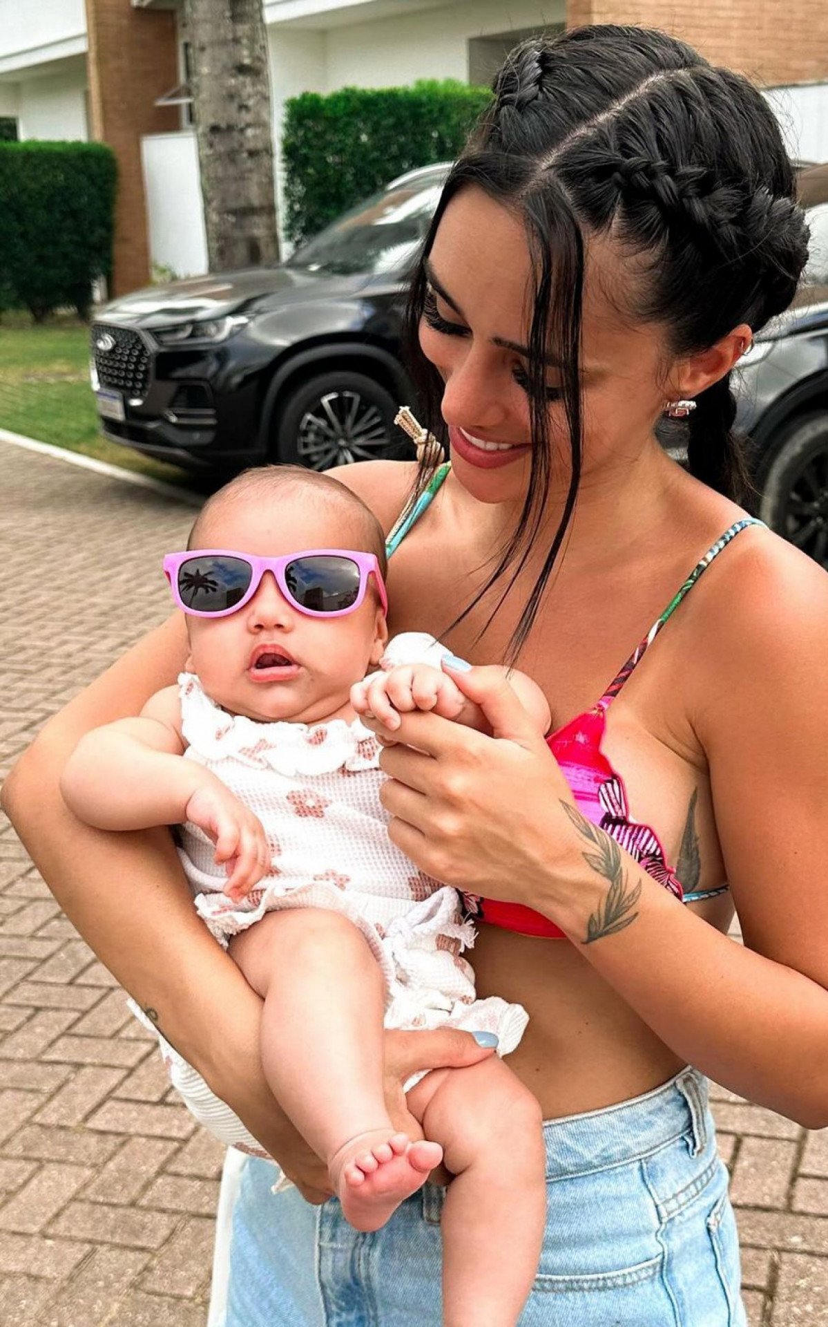 Bruna Biancardi celebra 3 meses da filha Mavie: 'Minha duplinha' | Celebridades