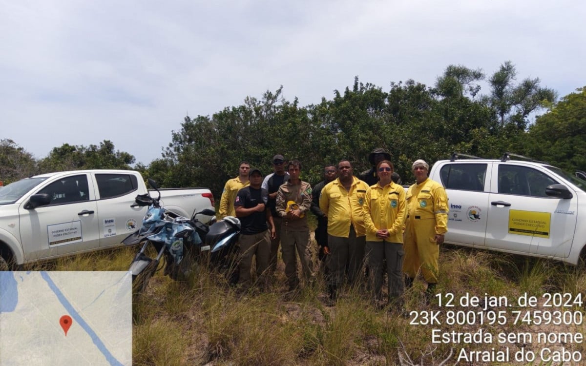 Incêndio atinge área do Parque Estadual da Costa do Sol, em Arraial do Cabo | Arraial do Cabo - Rio de Janeiro