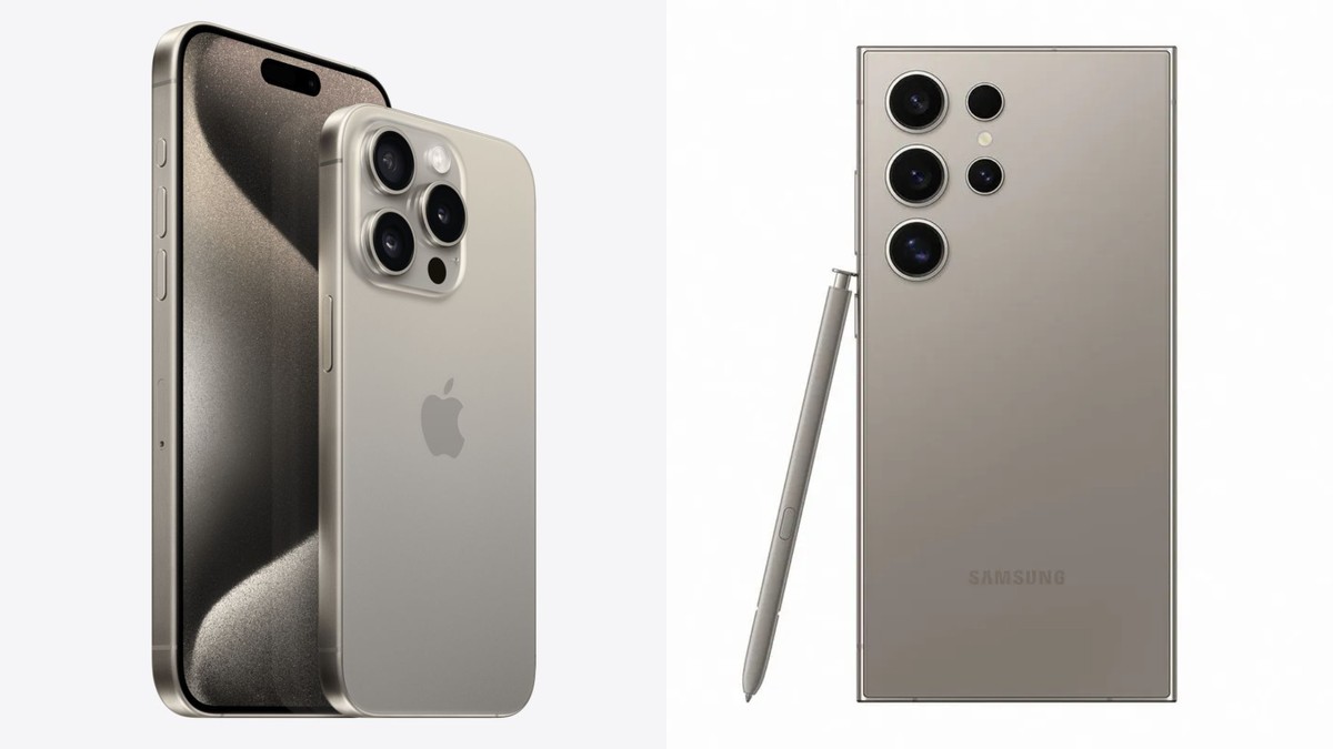 Galaxy S24 e iPhone 15 apostam no titânio em suas versões mais caras; compare os celulares | Tecnologia