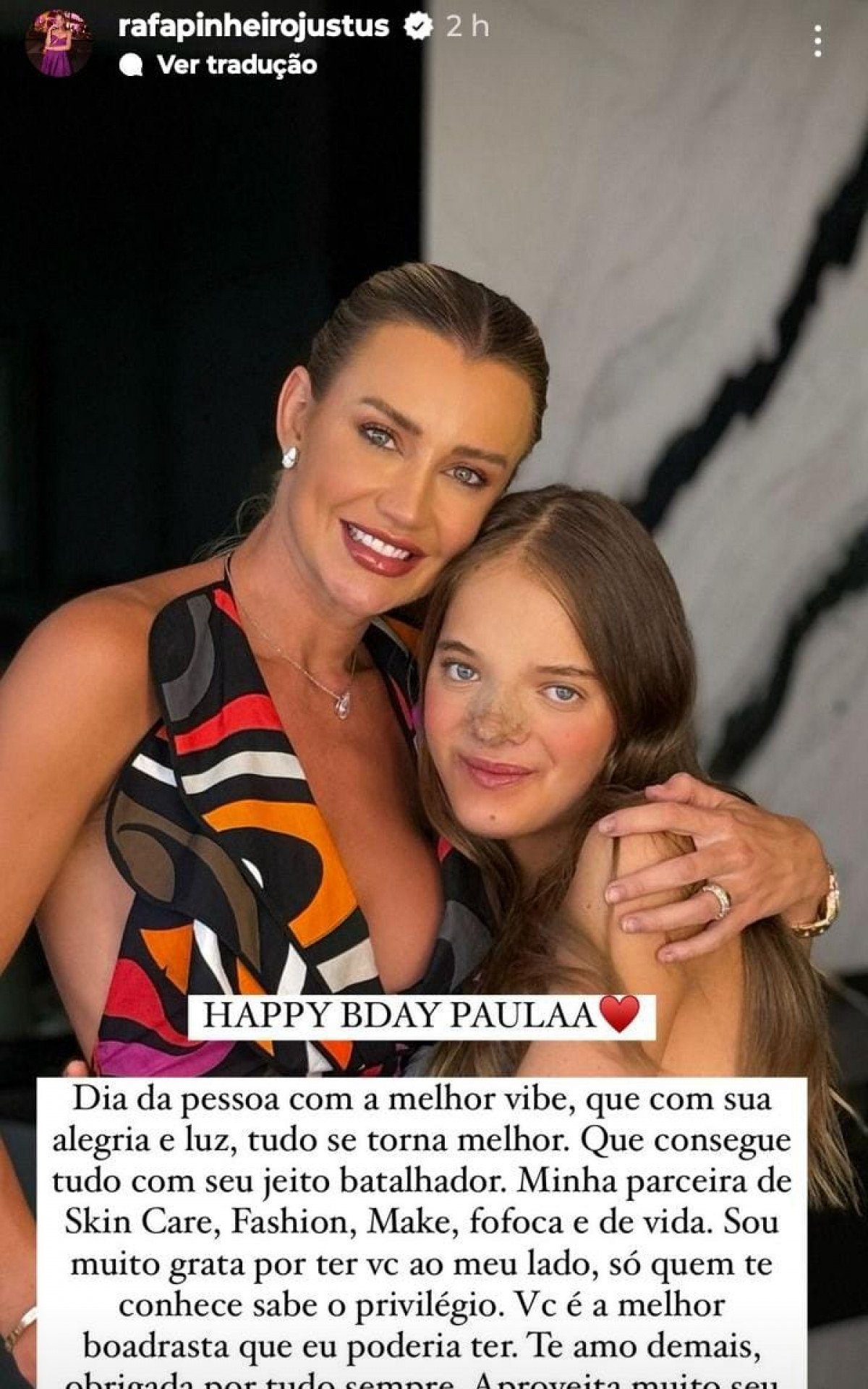 Rafa Justus mostra resultado de rinoplastia em post de aniversário da madrasta, Ana Paula Siebert | Celebridades