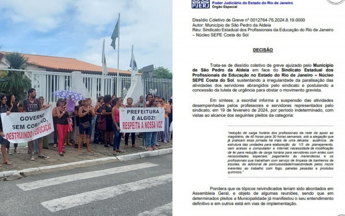 Justiça determina fim da greve da educação em São Pedro da Aldeia | Política Costa do Sol