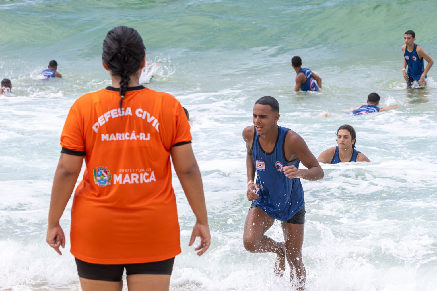 Maricá: Defesa Civil promoveu mais uma edição do 'Body Surf Salva'