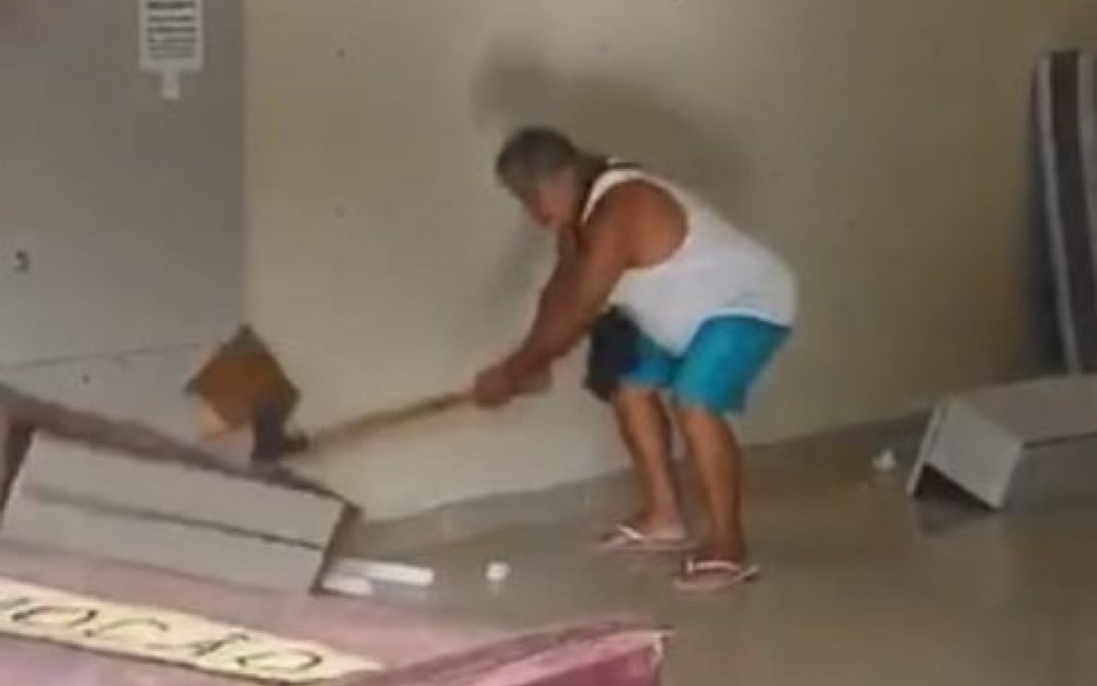 Cliente quebra móveis em loja após desentendimento sobre taxa de cancelamento | Rio das Ostras