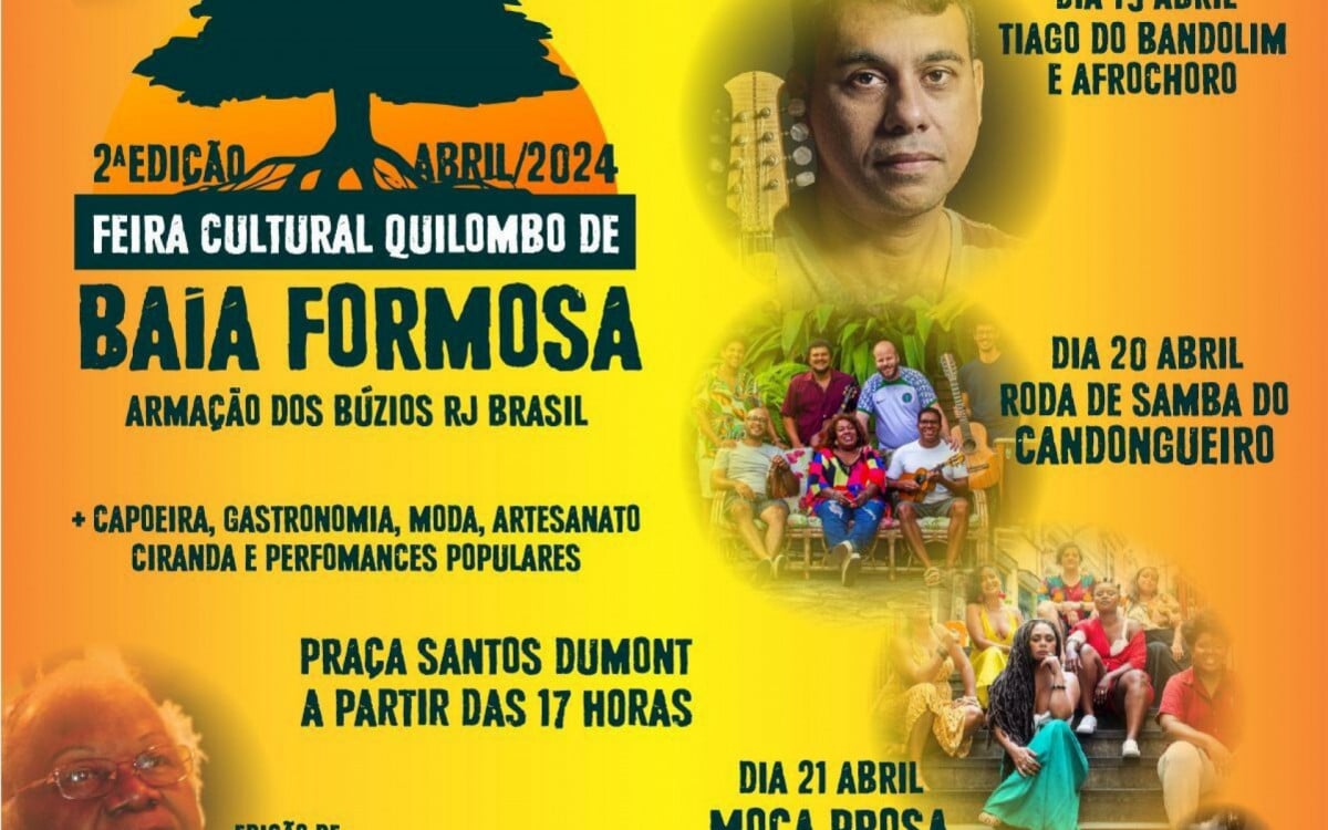 2ª Feira Cultural Quilombo de Baía Formosa acontece neste final de semana na Praça Santos Dumont | Búzios