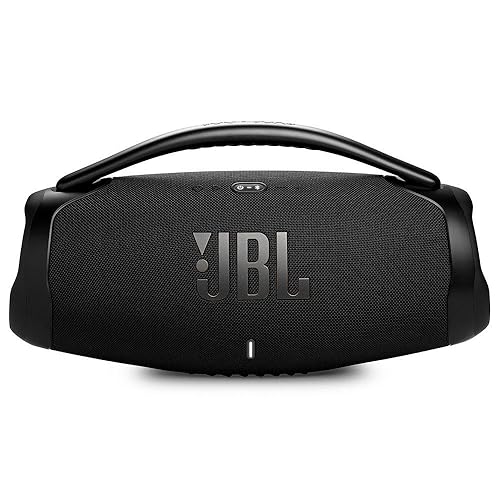 JBL, Caixa de Som, Boombox 3 Wi-Fi, Bluetooth, À Prova D’água e Poeira – Preto