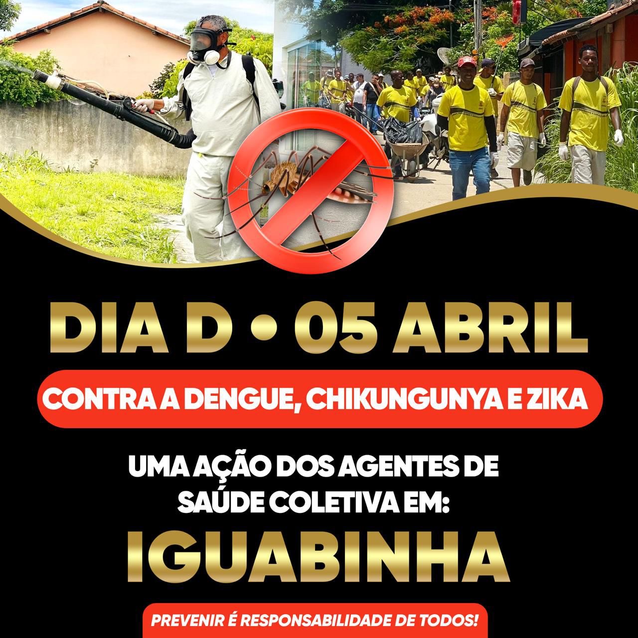 Prefeitura de Araruama vai realizar o Dia D contra a dengue no distrito de Iguabinha, nessa sexta-feira, 05