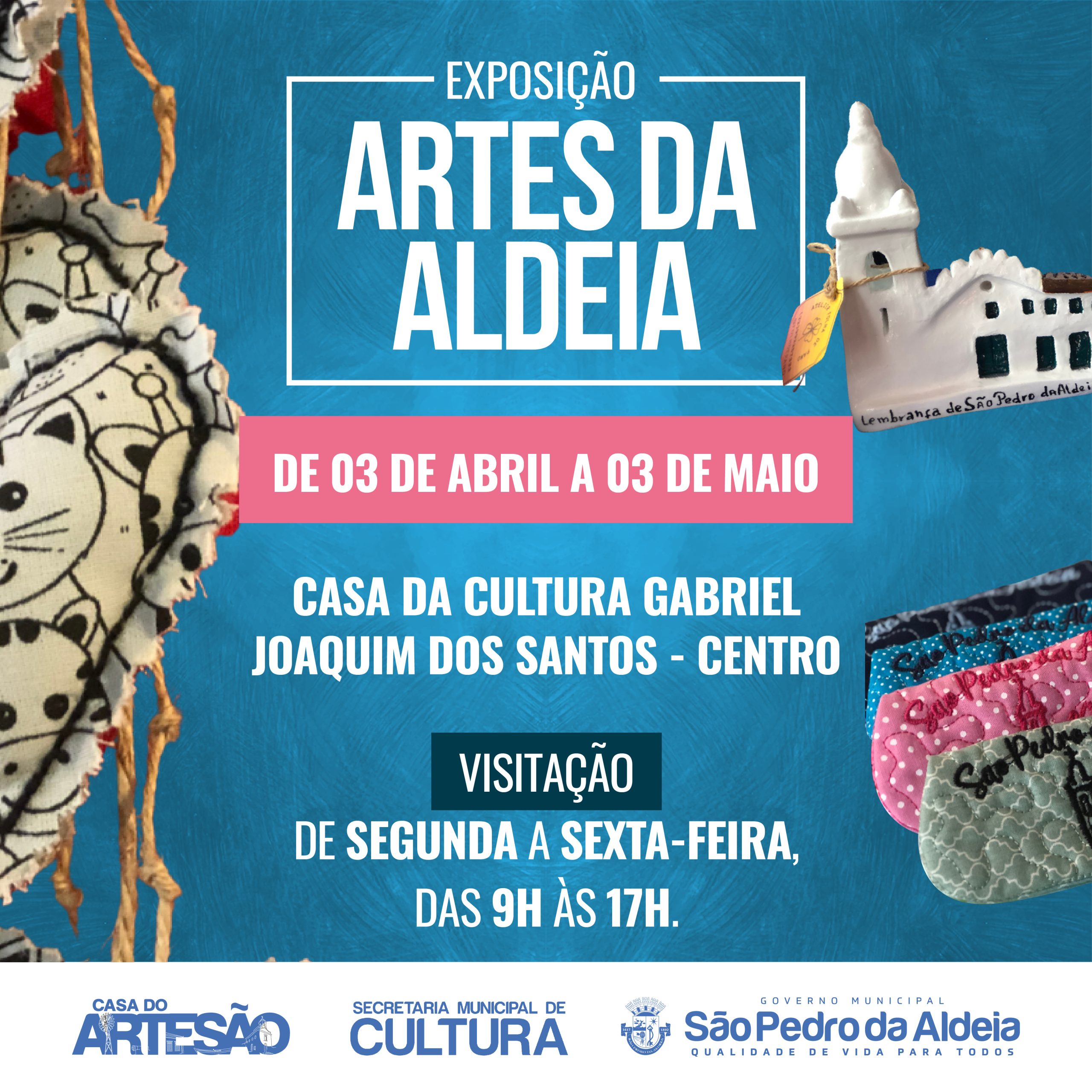 São Pedro da Aldeia: Casa da Cultura inaugura exposição de artesanato nesta quarta-feira (03)