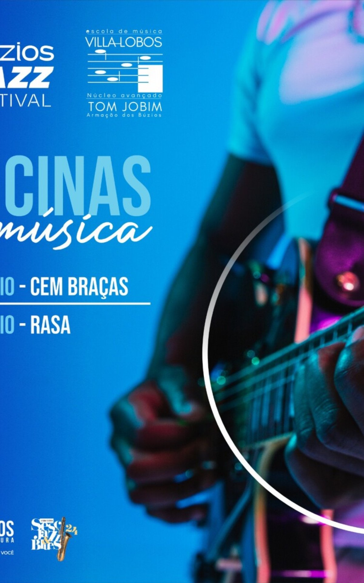 Búzios Jazz Festival promove oficinas de música e shows nas praças da Tia Uia e Jorjão | Búzios