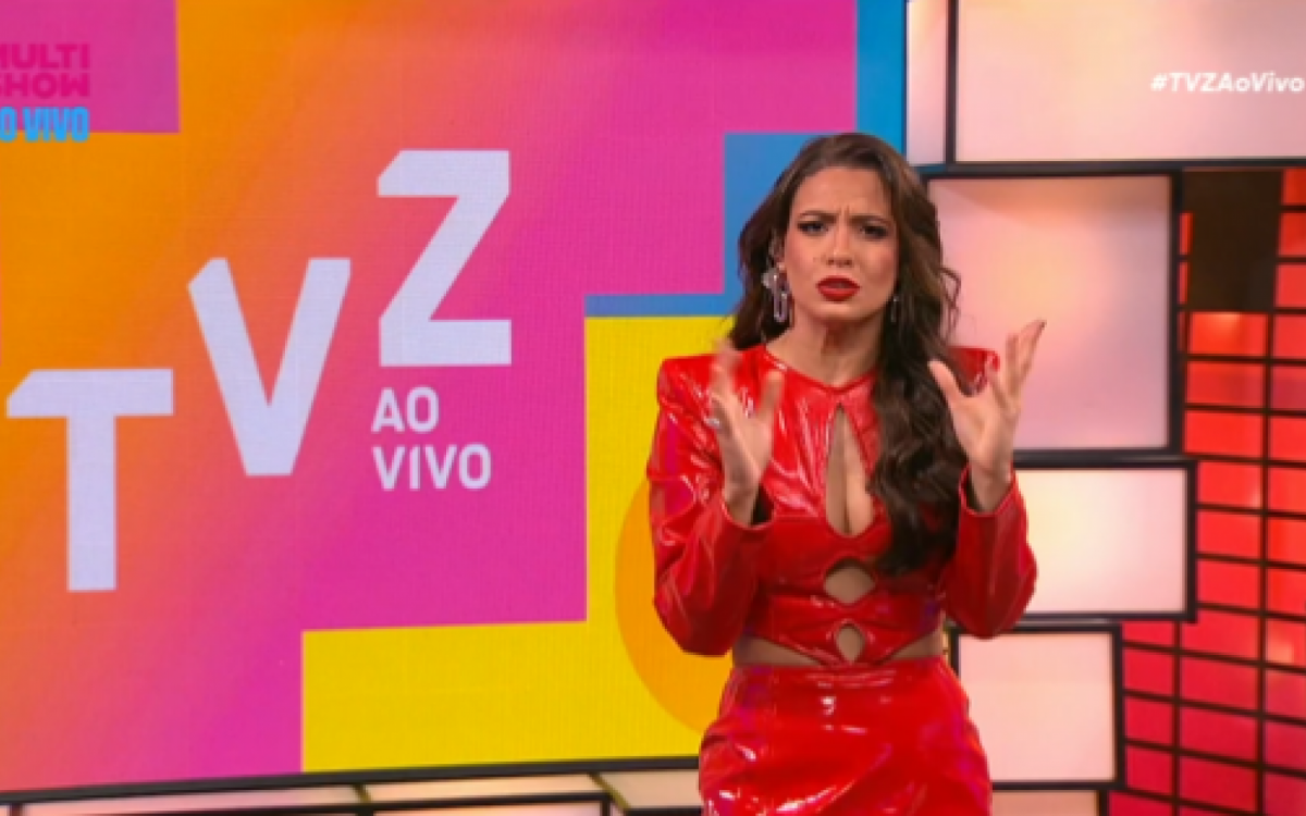 Beatriz Reis invade o estúdio e apresenta 'TVZ': 'Tomei conta' | Televisão