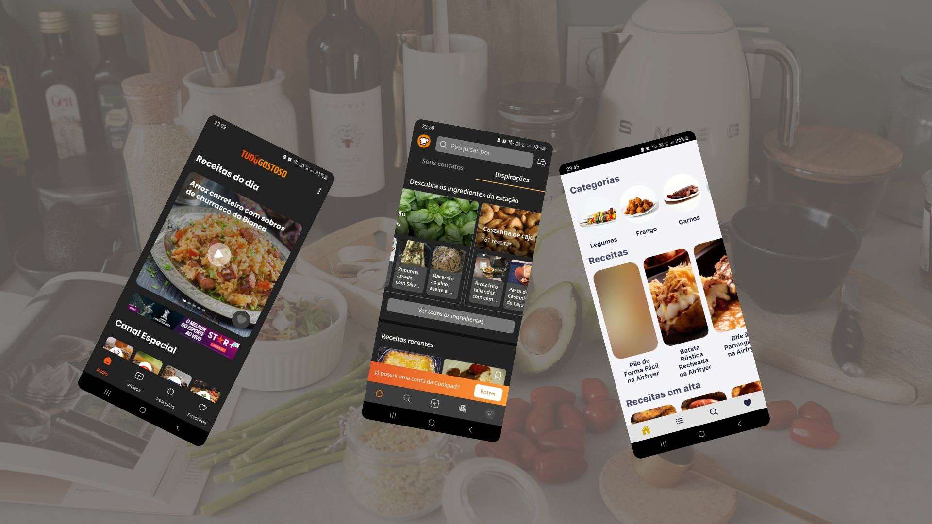 3 aplicativos para pegar receitas culinárias usando o celular