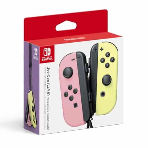 Controle Nintendo Switch Joy-Con Rosa e Amarelo