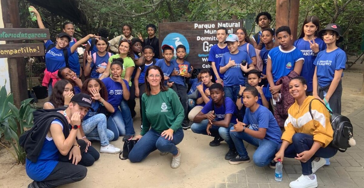 Cabo Frio: Alunos da Escola Estadual Municipalizada Teixeira e Souza visitam o Parque Ecológico Municipal Dormitório das Garças