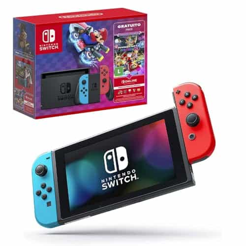 Nintendo Switch Console Joy-Con com Mario Kart 8 Digital e 3 Meses de Assinatura