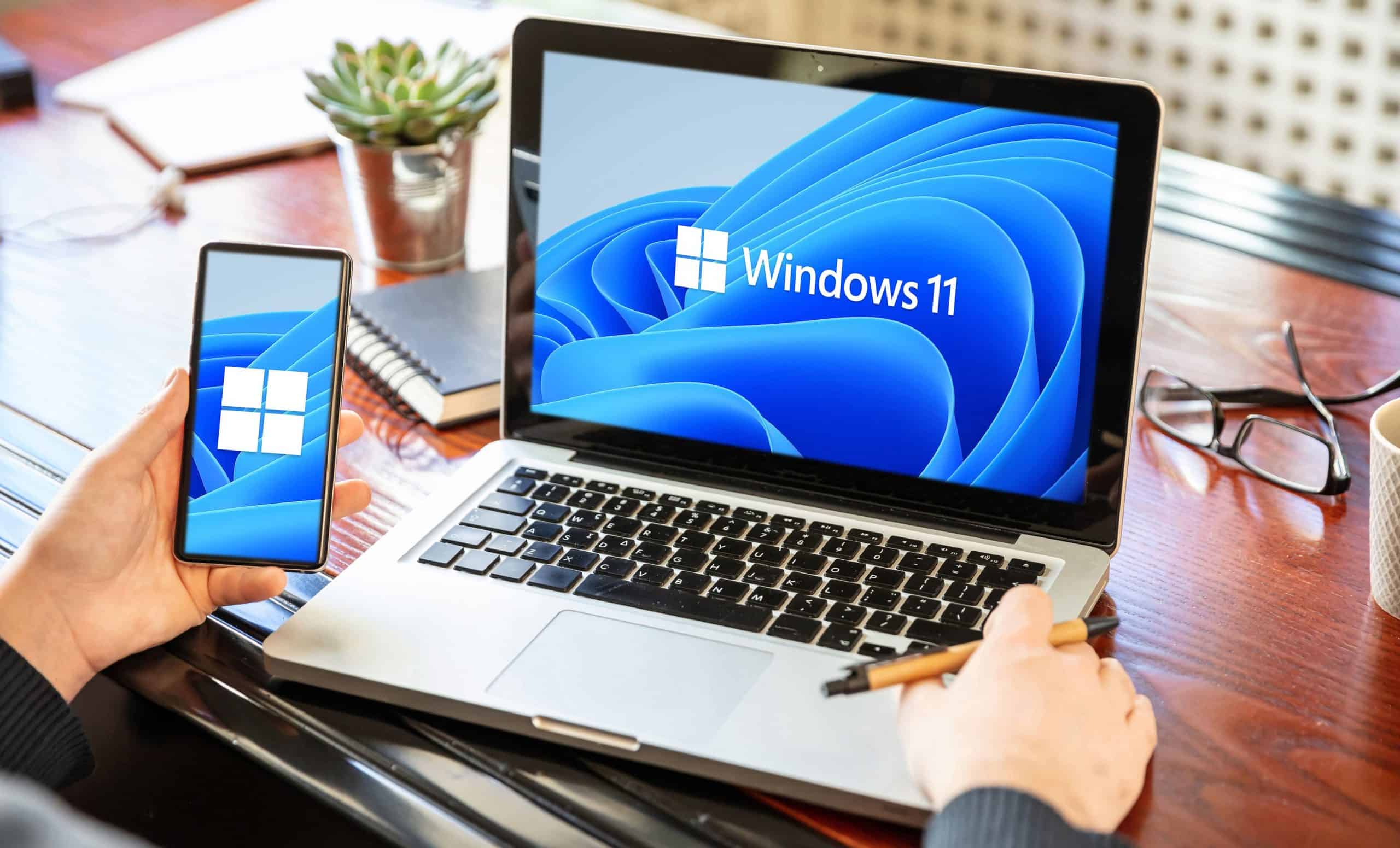 Imagem ilustrativa de tela com Windows 11 para recursos windows 11