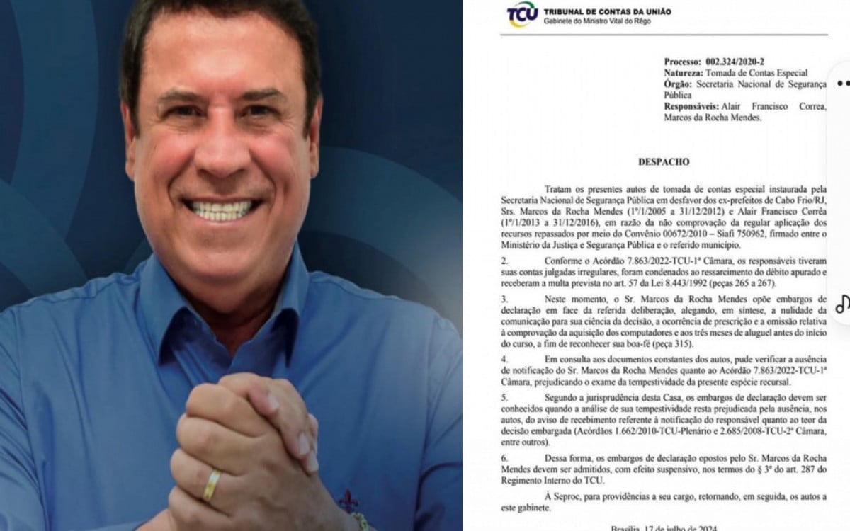 Marquinho Mendes e decisão do TCU