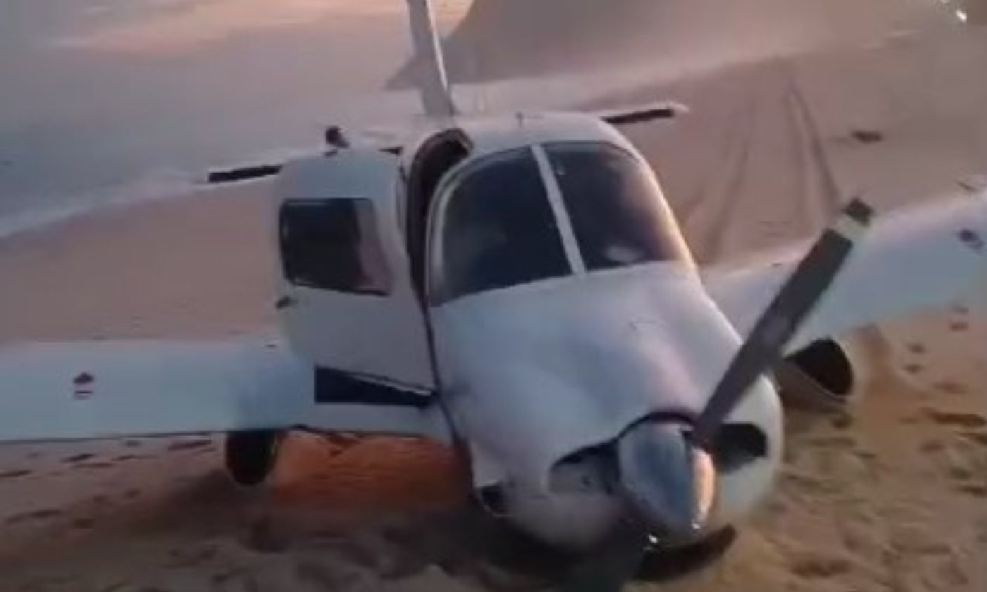 Monomotor realiza pouso forçado na Praia de Itaipuaçu; vídeo | Enfoco