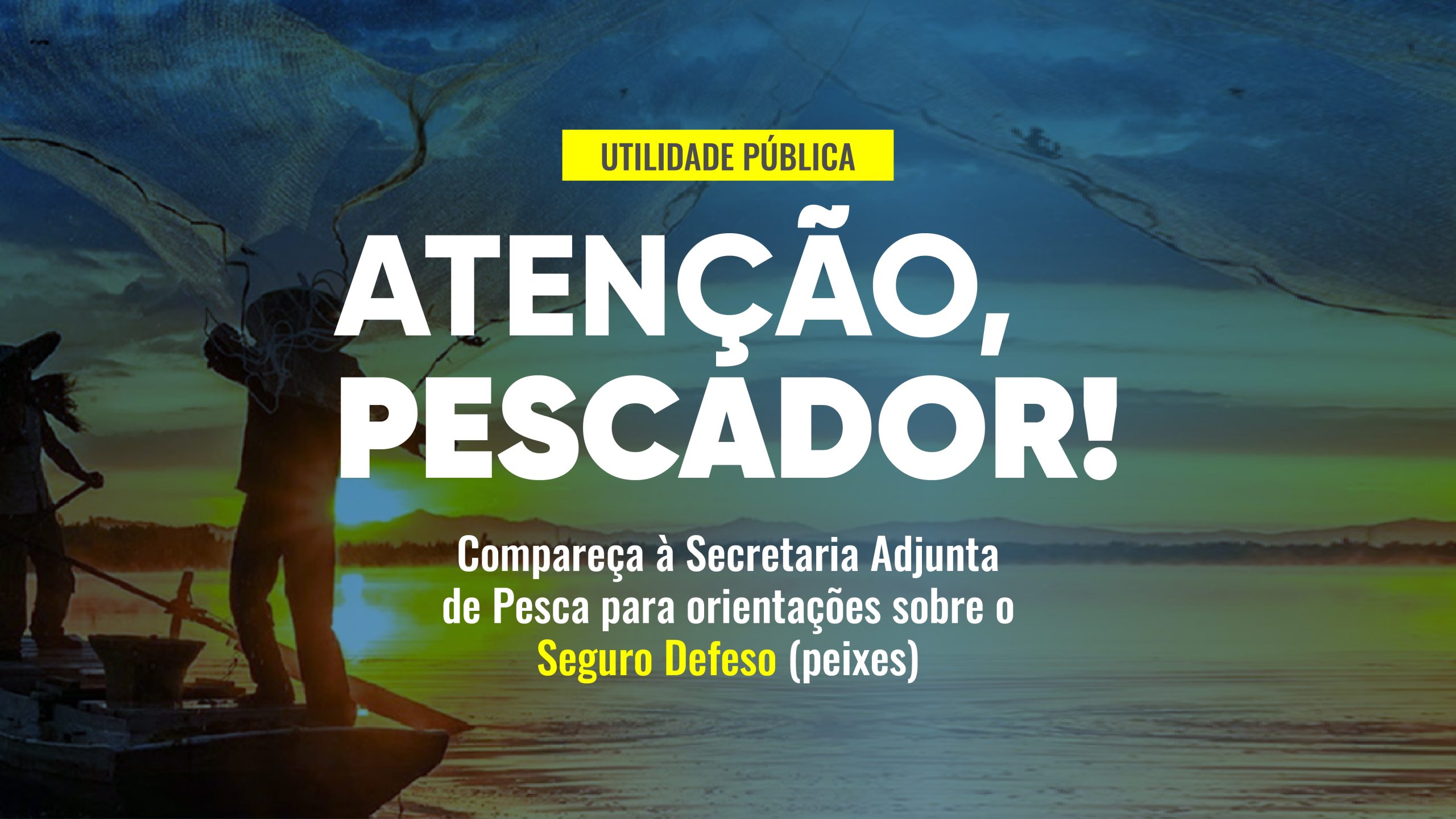 Prefeitura de São Pedro da Aldeia convoca pescadores para requerimento do Seguro Defeso