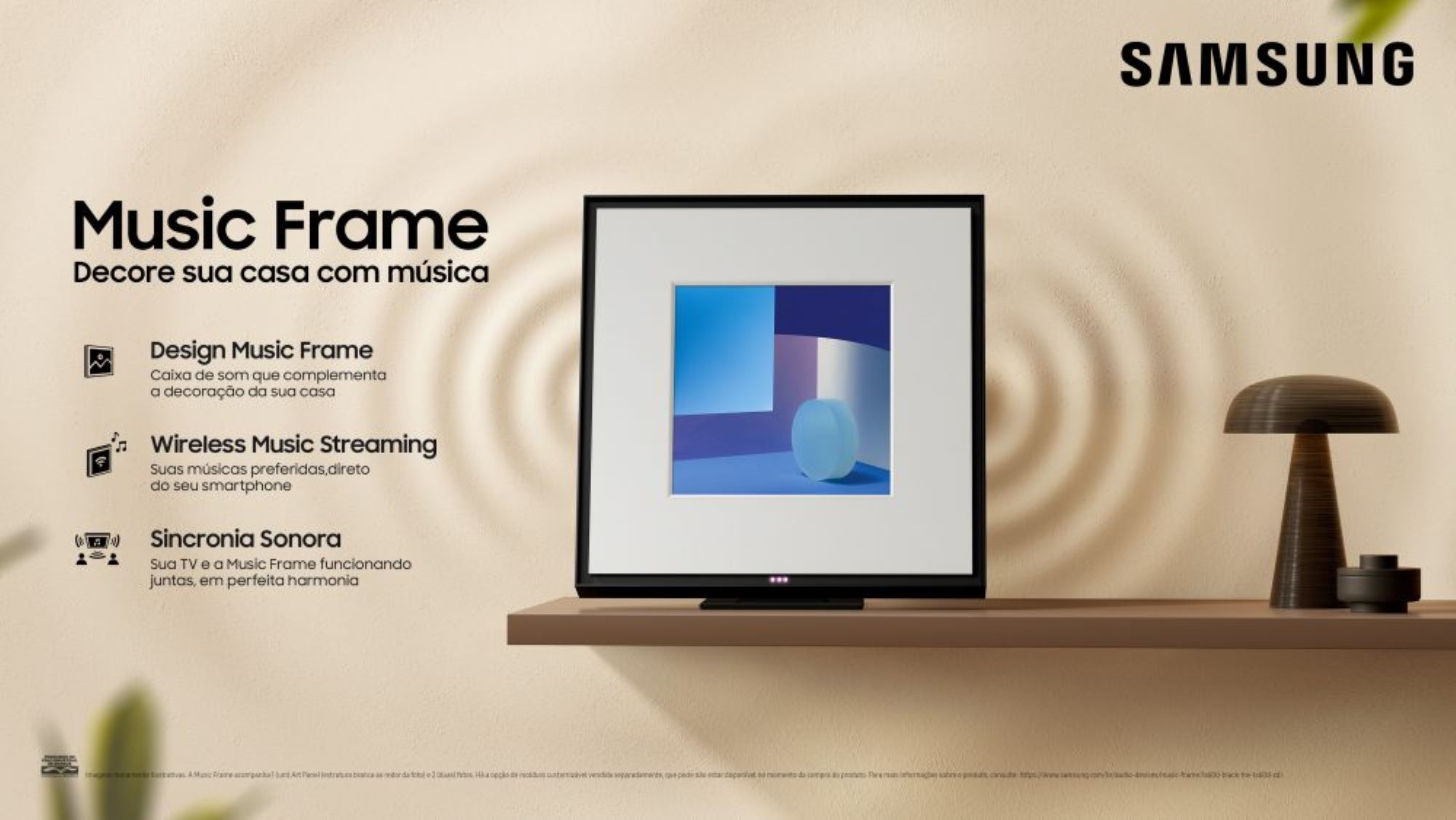 Samsung inicia vendas da caixa de som em formato de quadro
