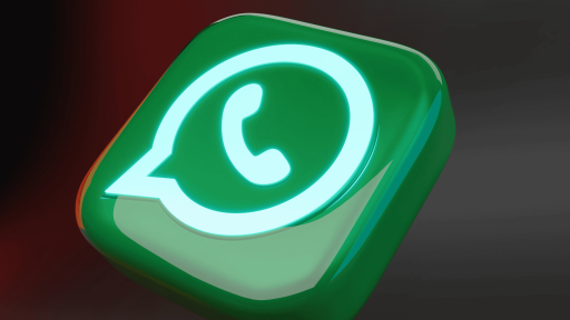 ícone do whatsapp em uma ilustração digital