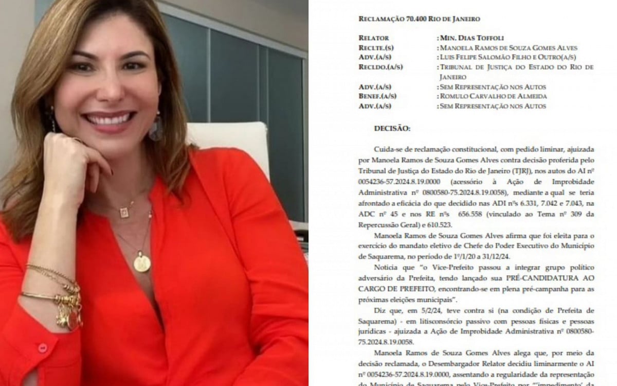 Justiça garante volta de Manoela Peres para a prefeitura de Saquarema | Política Costa do Sol