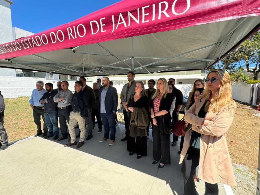 Autoridades presentes na inauguração da nova sede do MPRJ