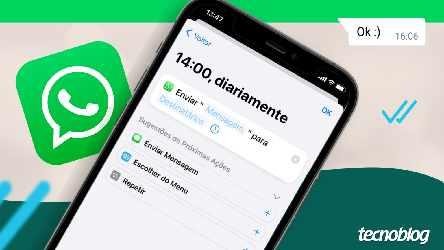 Como programar mensagens no WhatsApp pelo iPhone – Tecnoblog