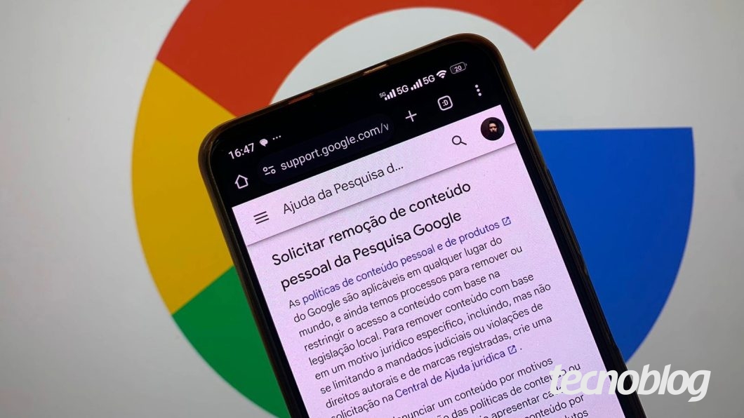 Como remover dados pessoais da Busca do Google – Tecnoblog