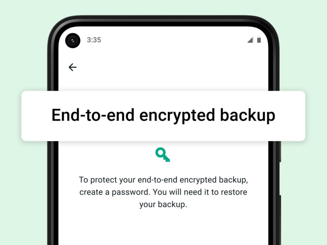 Criptografia de ponta a ponta nos backups do WhatsApp