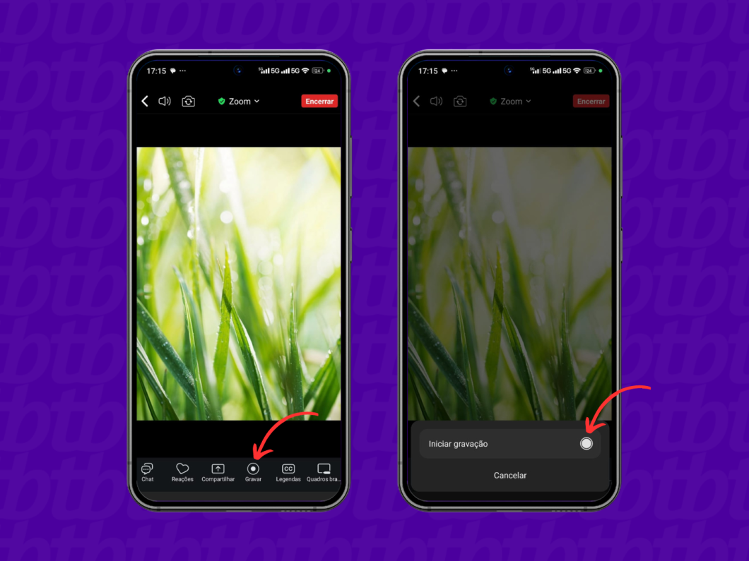 Como iniciar gravação no Zoom pelo celular