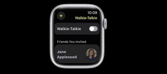 Configurações do Walkie-Talkie no Apple Watch