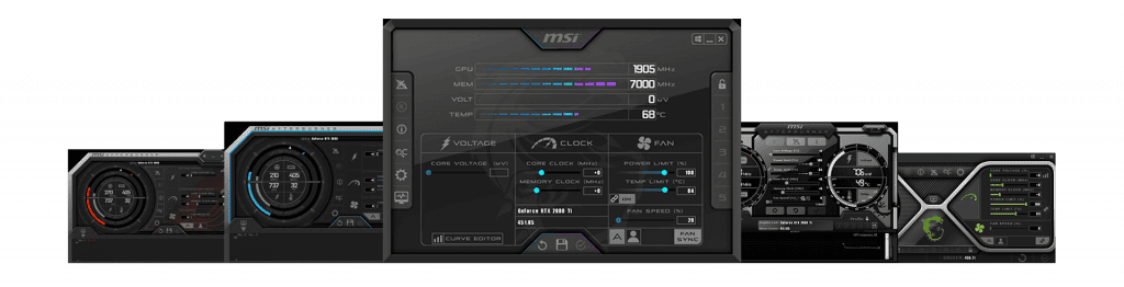 Controles e configurações do MSI Afterburner