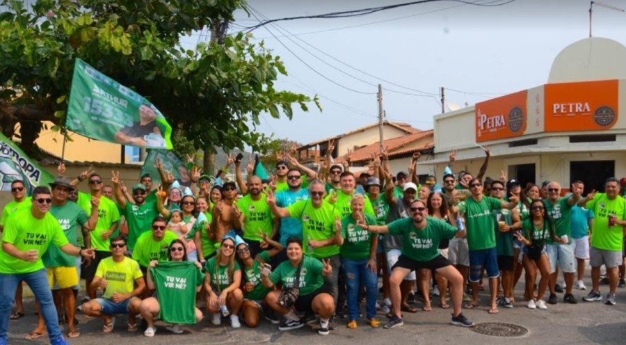 Momentos da 'Caminhada da Vitória' com muita energia