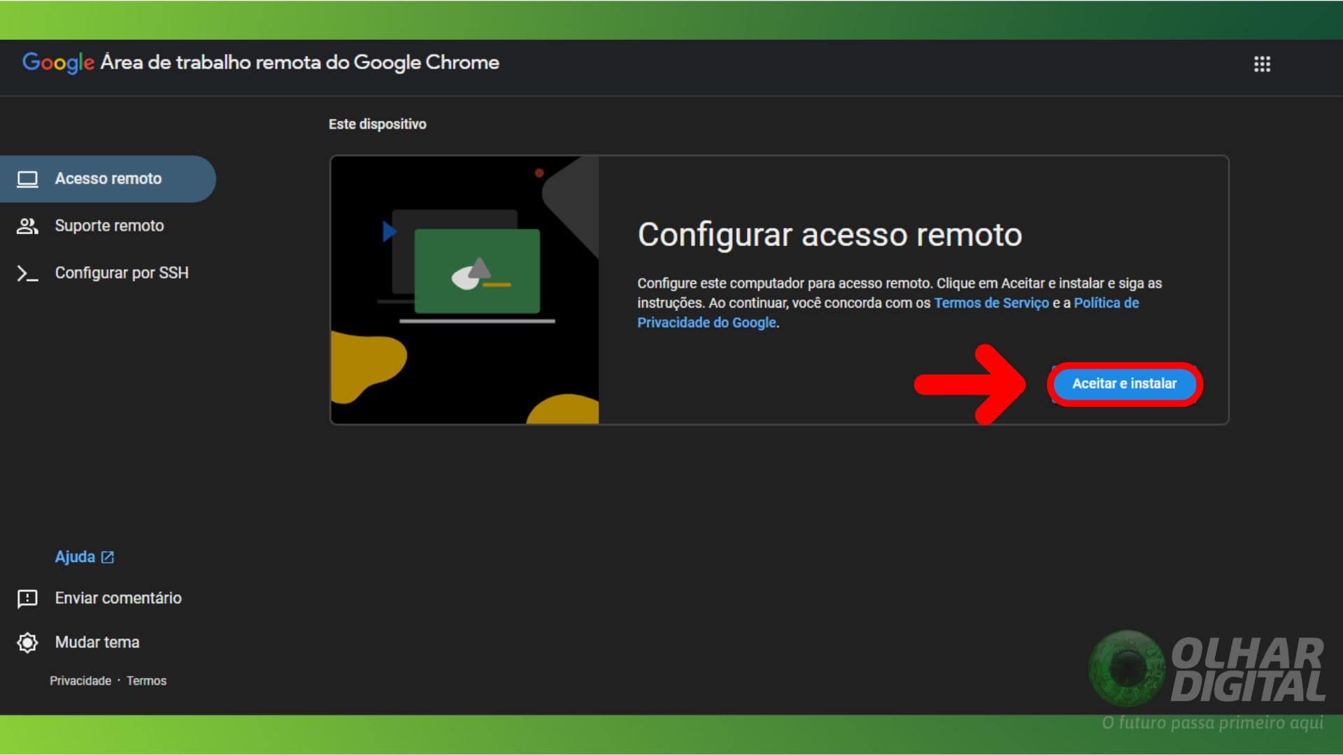 Como instalar Chrome Remote Desktop