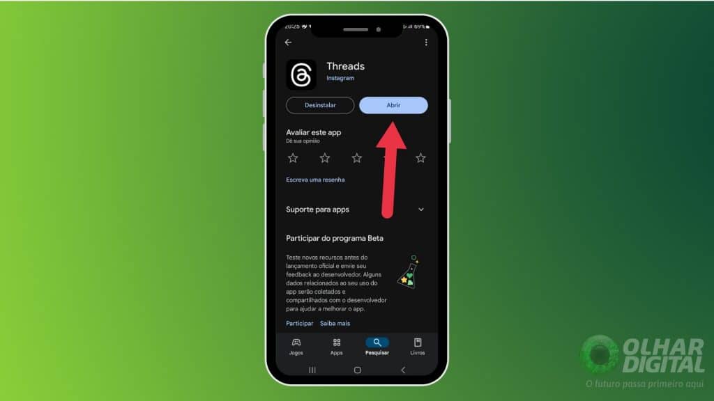 Threads na Play Store