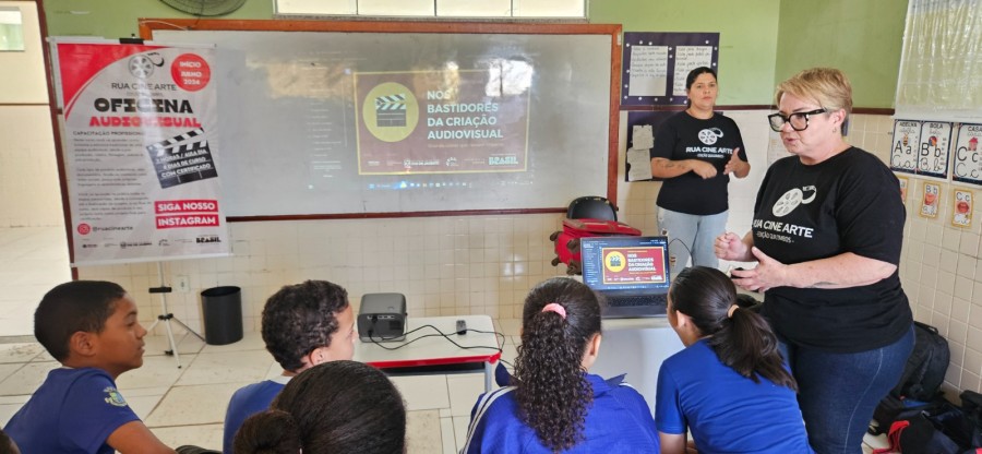 Oficinas de Audiovisual promovidas pelo projeto Rua Cine Arte