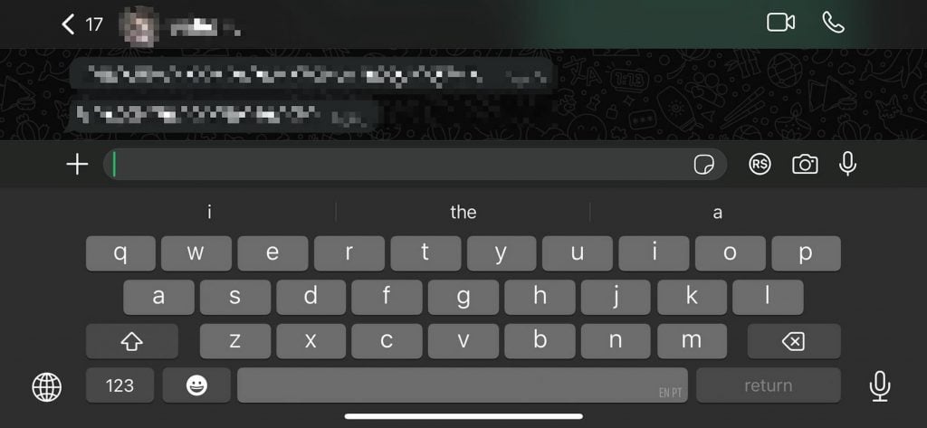 Teclado bilíngue do iOS 18