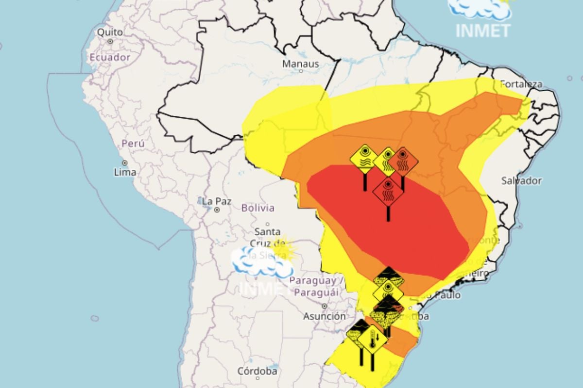 Alerta vermelho de baixa umidade afeta diversas cidades