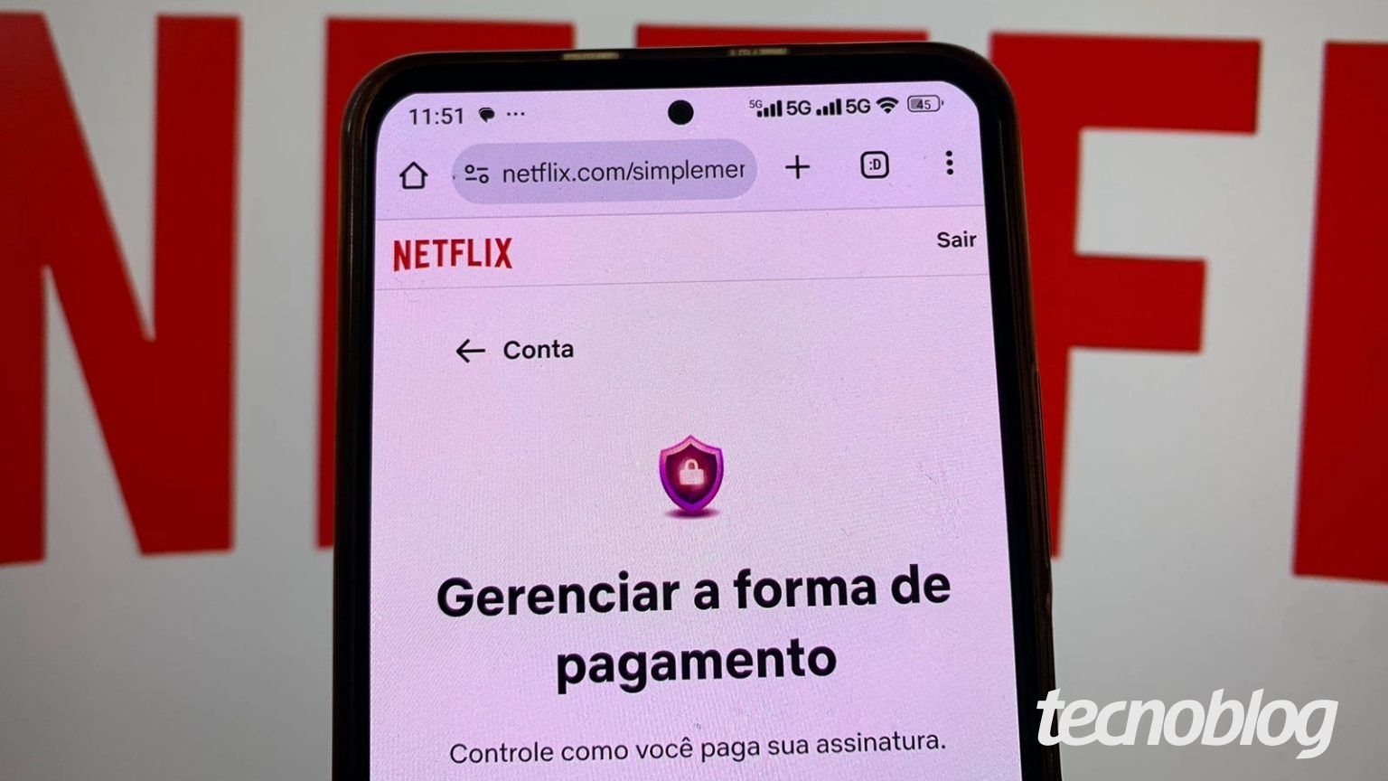 Como atualizar as informações de pagamento da Netflix • Aplicativos e Software • Tecnoblog