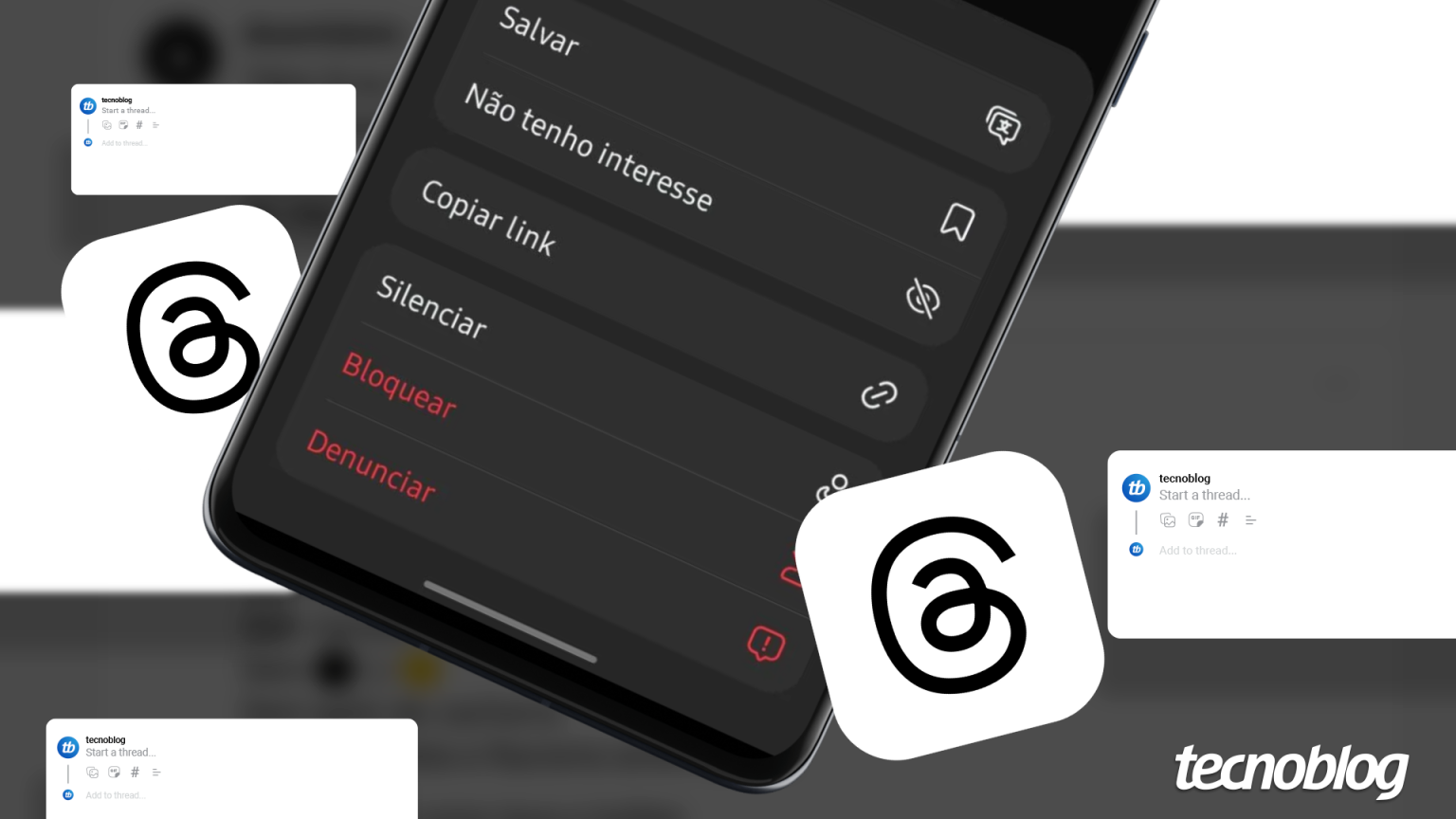 Como denunciar uma publicação no Threads • Aplicativos e Software • Tecnoblog