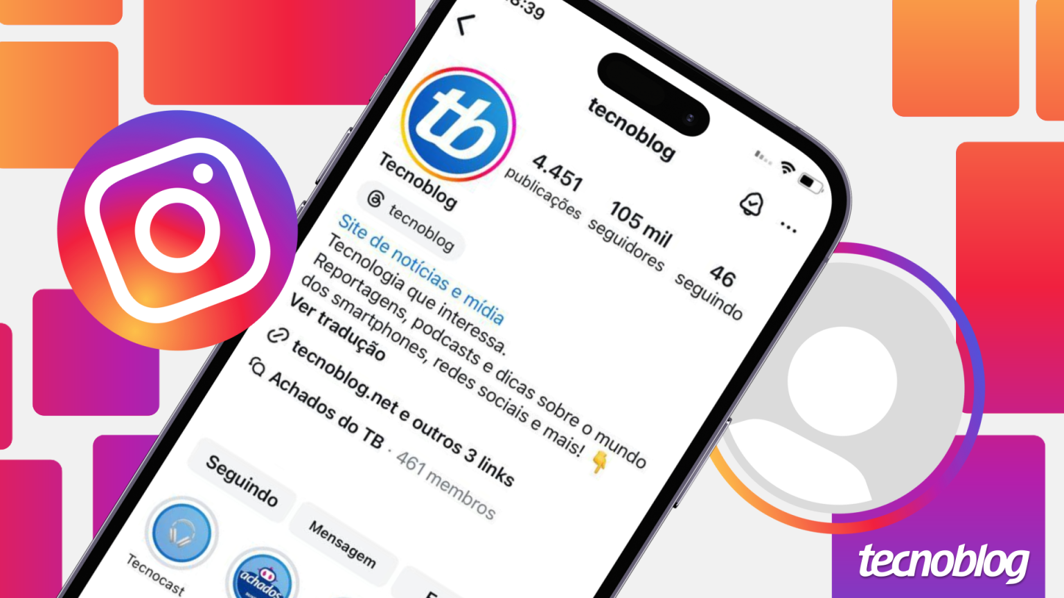 Como tirar o selo do Threads no perfil do Instagram • Aplicativos e Software • Tecnoblog