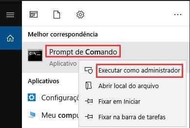 Exclusão com Prompt de Comando