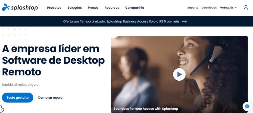 Relatório de acesso remoto com Splashtop