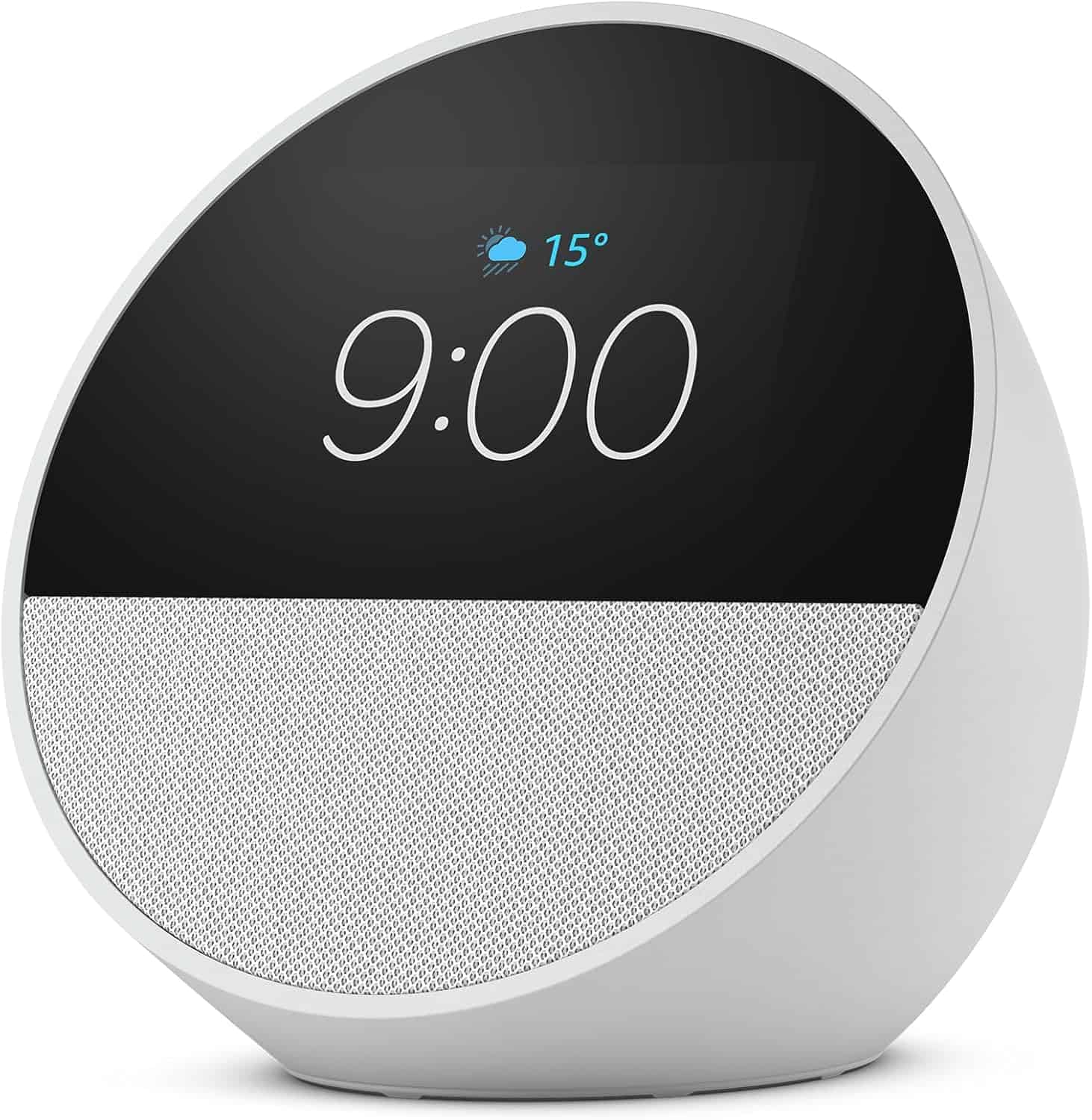 Novo Echo Spot com Alexa (2024) na Cor Branca