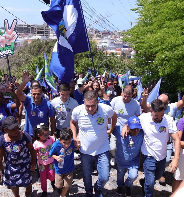 O avô de Serginho marcando presença no evento