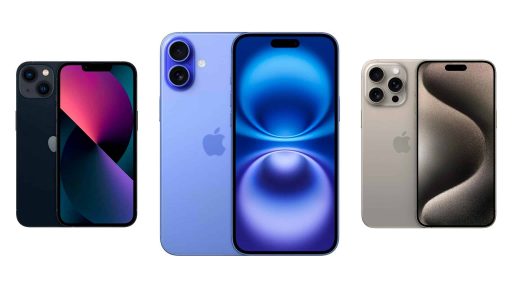 Montagem com modelos de iPhone em promoção na Amazon